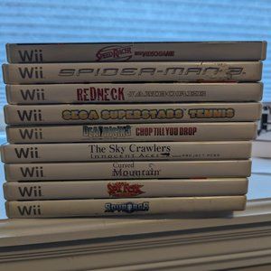 Lot of 9 Nintendo Wii Games in original box - all games tested
